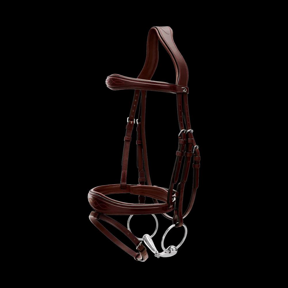 Anatomic Flash Noseband Bridle NE, Brown
